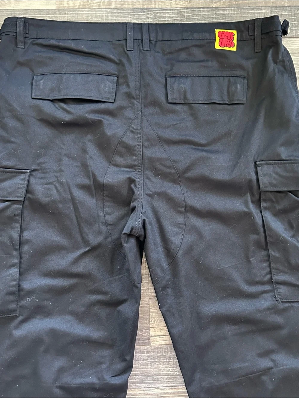 Empyre Relax Cargo Pants Men’s 38 42x31 Black Skate Chino Button Fly Y2K